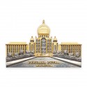 6.5" x 8.5" Solid Frame with Gold Plated Pewter - Perdana Putra Building