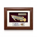 6.5" x 8.5" Solid Frame with Gold Plated Pewter - Asian Arowana