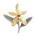 7" x 7" Frame with Gold Plated Pewter - Orchid Flower (Anggerik)