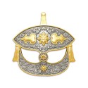 7" x 7" Frame with Gold Plated Pewter - Wau Bulan