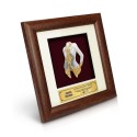 7" x 7" Solid Frame with Gold Plated Pewter - Kebaya Nyonya