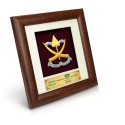 7" x 7" Solid Frame with Gold Plated Pewter - Coat of Arms of Pahang (Logo Pahang)