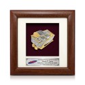 7" x 7" Frame with Gold Plated Pewter - Tepak Sireh