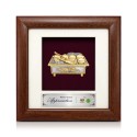 7" x 7" Frame with Gold Plated Pewter - Tepak Sireh