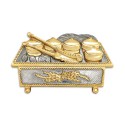 7" x 7" Frame with Gold Plated Pewter - Tepak Sireh