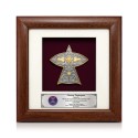 7" x 7" Frame with Gold Plated Pewter - Wau Merak