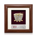 7" x 7" Frame with Gold Plated Pewter : Rebana Ubi