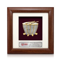 7" x 7" Frame with Gold Plated Pewter : Rebana Ubi