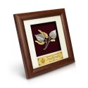 7" x 7" Frame with Gold Plated Pewter - Pepper Leave