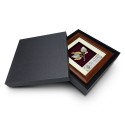 7" x 7" Frame with Gold Plated Pewter - Pepper Leave
