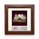 7" x 7" Solid Frame with Gold Plated Pewter - Gasing