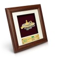 7" x 7" Solid Frame with Gold Plated Pewter - Gasing