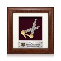 7" x 7" Solid Frame with Gold Plated Pewter - Sompoton