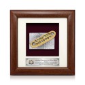 7" x 7" Solid Frame with Gold Plated Pewter - Congkak