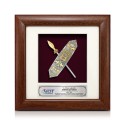 7" x 7" Frame with Gold Plated Pewter - Perisai Iban