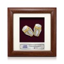 7" x 7" Solid Frame with Gold Plated Pewter - Gendang