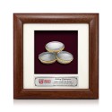7" x 7" Solid Frame with Gold Plated Pewter - Kompang