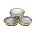 7" x 7" Solid Frame with Gold Plated Pewter - Kompang
