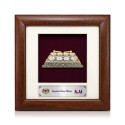 7" x 7" Solid Frame with Gold Plated Pewter - Caklempong