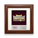 7" x 7" Solid Frame with Gold Plated Pewter - Rumah Minang