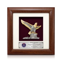 7" x 7" Solid Frame with Gold Plated Pewter - Eagle Langkawi