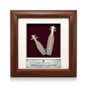 7" x 7" Solid Frame with Gold Plated Pewter - Sape