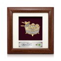 7" x 7" Frame with Gold Plated Pewter - Tepak Sireh
