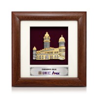 7" x 7" Frame with Gold Plated Pewter - Sultan Abdul Samad Building 7" x 7" Frame with Gold Plated Pewter - Sultan Abdul Samad Building