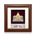 7" x 7" Frame with Gold Plated Pewter - Muzium Negara