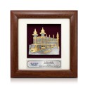 7" x 7" Solid Frame with Gold Plated Pewter - Kuala Lumpur Railway Station