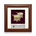 7" x 7" Frame with Gold Plated Pewter - Rebana Ubi