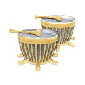 7" x 7" Frame with Gold Plated Pewter - Rebana Ubi