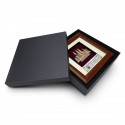 7" x 7" Solid Frame with Gold Plated Pewter - Kuala Lumpur Landmark
