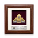 7" x 7" Frame with Gold Plated Pewter - Sultan Ismail Building