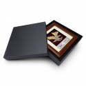 7" x 7" Solid Frame with Gold Plated Pewter - Flying Eagle
