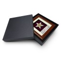 7" x 7" Frame with Gold Plated Pewter - Star Awards