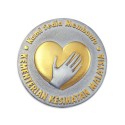 7" x 7" Solid Frame with Gold Plated Pewter - Logo KKM Kementerian Kesihatan Malaysia