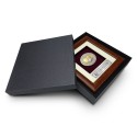 7" x 7" Solid Frame with Gold Plated Pewter - Logo KKM Kementerian Kesihatan Malaysia