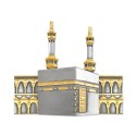 7" x 7" Solid Frame with Gold Plated Pewter - Kaabah