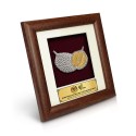 7" x 7" Solid Frame with Gold Plated Pewter - Durian Musang King