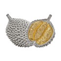 7" x 7" Solid Frame with Gold Plated Pewter - Durian Musang King