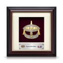 7" x 7" Gold Border Solid Frame with Gold Plated Pewter - Wau Bulan