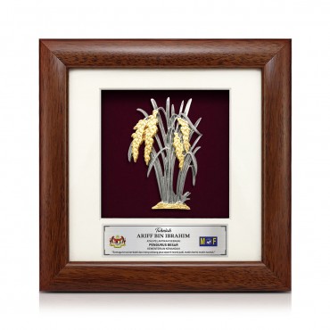 7" x 7" Frame with Gold Plated Pewter - Padi (Paddy)