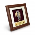 7" x 7" Frame with Gold Plated Pewter - Padi (Paddy)