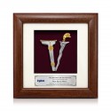 7" x 7" Frame with Gold Plated Pewter - Keris (Kris)