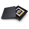 7" x 7" Dark Frame with Gold Plated Pewter : Rumah Melayu (Malay House)