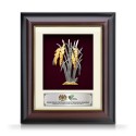 8.5" x 10" Gold Border Solid Frame with Gold Plated Pewter : Padi (Paddy)