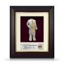 8.5" x 10" Gold Border Solid Frame with Gold Plated Pewter - Baju Melayu
