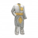 8.5" x 10" Gold Border Solid Frame with Gold Plated Pewter - Baju Melayu
