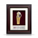 8.5" x 10" Solid Frame with Gold Plated Pewter : Kebaya Nyonya